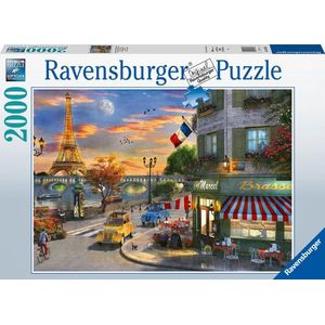 Ravensburger Jigsaw Puzzle Romantischer Abend in Paris, 2000st.