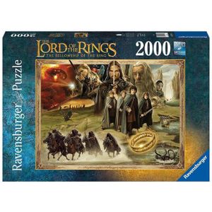 Ravensburger Puzzle Herr der Ringe, The Fellowship of the Ring, 2000 Puzzleteile, Made in Germany