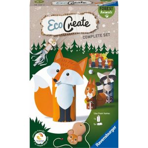Ravensburger EcoCreate Mini Forest Animals -  Hobbypakket - Knutselen met oude verpakkingen