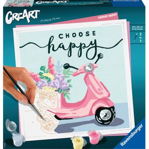 CreArt Schilderen op Nummer - Choose Happy