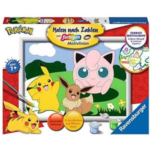 Ravensburger Malen nach Zahlen 20298 - Pokémon Abenteuer - Kinder ab 7 Jahren