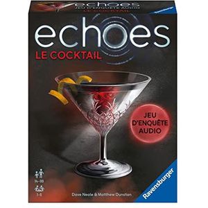 Ravensburger - Echoes Le Cocktail - Audio-onderzoeksspel voor volwassenen en kinderen vanaf 14 jaar - Voor 1 tot 4 spelers - Werkt met gratis smartphone-app - Gemengd - 20665 - Franse versie