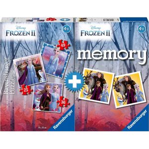 Ravensburger 20673 5 Multipack Memory en Frozen puzzel 2, puzzel en spel voor kinderen, aanbevolen leeftijd 4+
