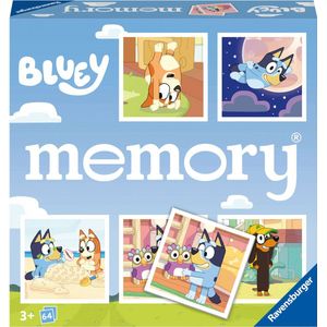 Bluey - Geheugenspel - Blauw - Karton
