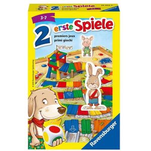 Ravensburger 23354 - Twee eerste spellen, verzamelspel voor 2-4 spelers, kinderspel vanaf 3 jaar, compact formaat, reisspel, ontbijtspel