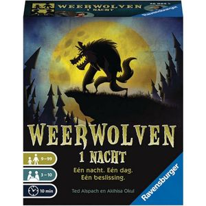 Ravensburger Weerwolven 1 Nacht - Ontmasker de weerwolven in dit interactieve spel voor 2-6 spelers vanaf 12 jaar