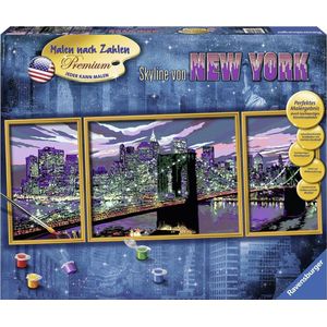 Ravensburger Schilderen op nummer Serie Tryptichon A Skyline van New York -  Hobby