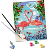 Ravensburger Malen nach Zahlen CreArt, Flamingo Love, Made in Europe