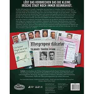 ThinkFun - 76486 - Cold Case: Mord mit Zinsen. Der Krimi im eigenen Heim. Wer findet den Mörder? Ein Rätsel-Spiel für Einen oder in der Gruppe ab 14 Jahren