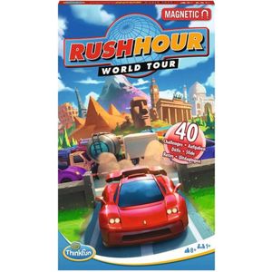 ThinkFun - 76544 – Rush Hour World Tour - Het magnetische reiskennisspel. Perfect voor de reis en als cadeau!: Het magnetische reiskenspel
