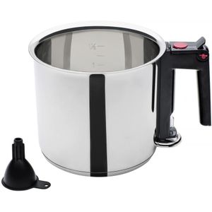 GSW 983167 Simmertopf Waterbadkoker, 1,5 l, inclusief vultrechter, roestvrij staal, zilver, 16 cm, 2 stuks
