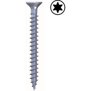 Fast spaanplaatschroeven blauw verzinkt torx met voldraad ABM 5,0 X 25  500stuks