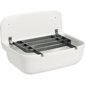 ABU - Uitstortgootsteen - Kunststof - Wit