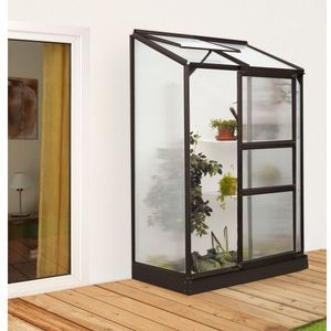 Vitavia Muurkas Ida Aluminium Maat 900 Gepoedercoat Zwart Hkp 4mm Panelen