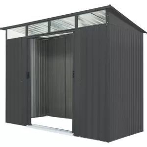 TRIUMPHKEY Tuinhuis, metaal, gereedschapsschuur XXXL 279 x 174 x 199 cm TRIUMPHKEY Tuinhuis, metaal, gereedschapsschuur XXXL 279 x 174 x 199 cm