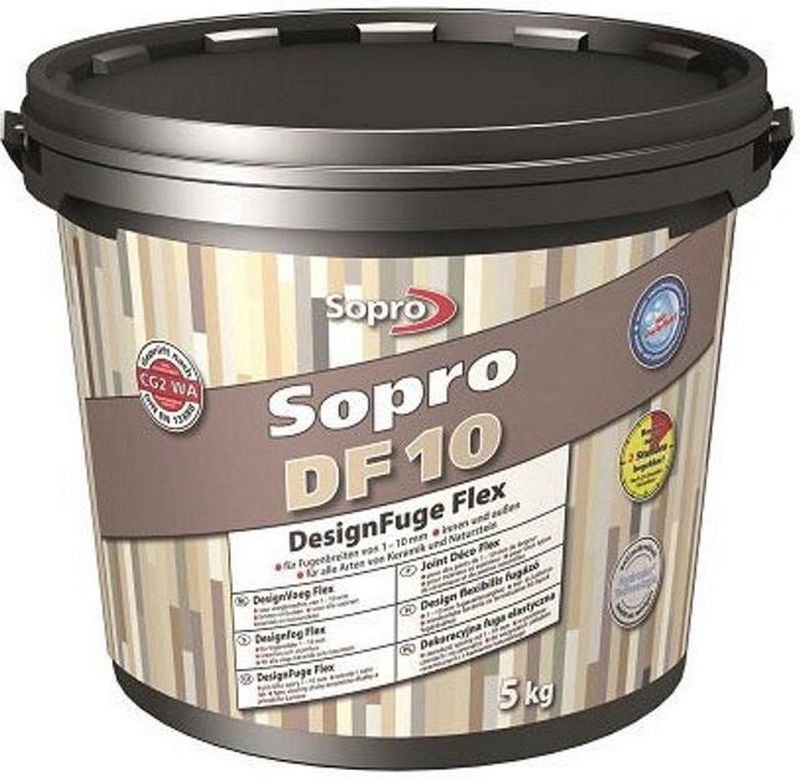 Sopro - DF 10 - Voegmortel - Flexibel - Zwart - 1kg