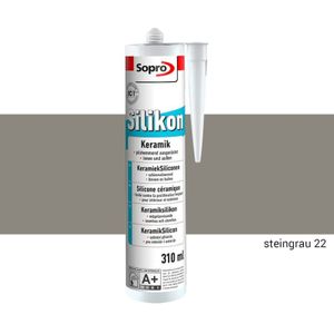 Sopro - Silicone Kit - Steengrijs - 310ml - Schimmelwerend
