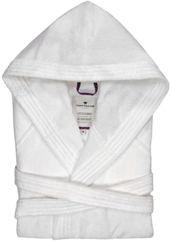 Tom Tailor - Badjas - Wit - Velours