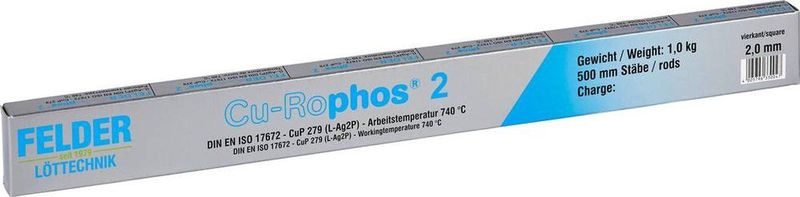 Felder - Cu-Rophos 2 - Soldeertin - Loodvrij - 1 kg - 2 mm