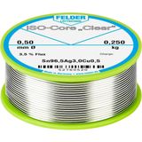 Felder - ISO-Core Clear - Soldeertin - Sn96,5Ag3Cu0,5 - 0.250 kg - 0.5 mm