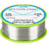 Felder Löttechnik ISO-Core Clear SAC305 Soldeertin Spoel Sn96,5Ag3Cu0,5 0.250 kg 0.5 mm