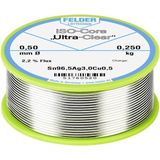 Felder ISO-Core Ultra Clear SAC305 Soldeertin Spoel Sn96,5Ag3Cu0,5 0.250 kg 0.5 mm