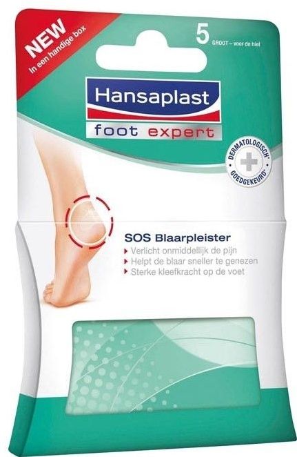 Hansaplast - Blarenpleister - Groot - 5 Stuks - Hydrocoloïde Technologie