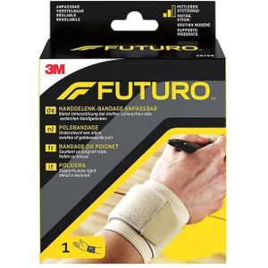 Bandage - Polsondersteuning - Verstelbaar - Zwart - Schuimkussen