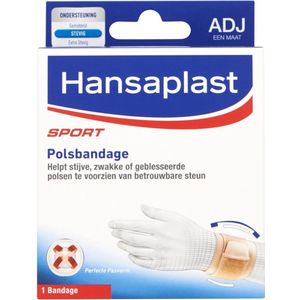 Hansaplast - Sport Pols Bandage - Zwart - Verstelbaar - 1 Stuk