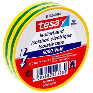 Isolatietape groen/geel 10 meter