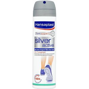 Hansaplast Silver Active Voet Deodorant - Voet Verzorging - Voet Spray - Zweetvoeten - Anti Transpirant - 150ml