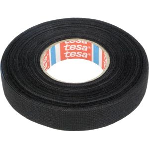 TESA Linnentape PET-wol - 15 mm breed - 300 um dik - Tot 105 graden - 15 meter - zwart