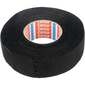 TESA Linnentape PET-wol - 25 mm breed - 300 um dik - Tot 105 graden - 15 meter - zwart