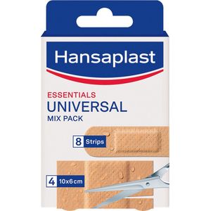 Hansaplast Essentials Universal Mix Pack Pleisters - Wondpleisters - Wondverzorging - 8x 72mm - 4x 10x6cm