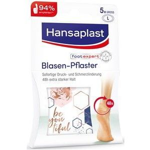Hansaplast SOS Blaaspleister groot (1 x 5 stuks), transparante pleister voor onmiddellijke verlichting van drukpijn, blaaspleister voor hiel en bal