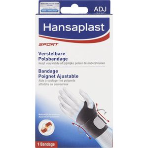 Hansaplast Verstelbare Neopreen Pols Sportbandage Zwart - One size