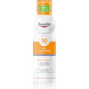 Eucerin - Sun Oil Control Mist - Zonnebrand - Transparant - SPF 50 - 200 ml