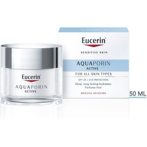 12x Eucerin AQUAporin Active Hydraterende Crème SPF 25+ UVA 50 ml