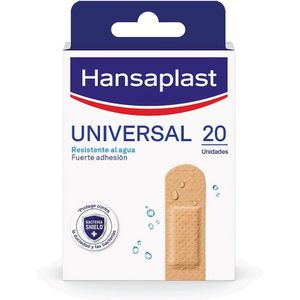 Hansaplast Universele wondkompres, waterafstotend, sterke en ademende kleefkompres, plakstrips voor kleinere wonden, 20 stuks