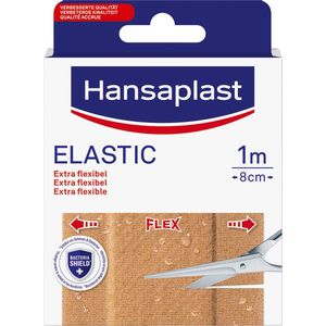 Hansaplast Elastic Pleisters - Wondpleisters - Wondverzorging - 1m x 8cm