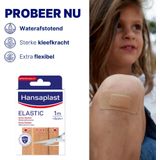 Hansaplast Elastic Pleisters - Wondpleisters - Wondverzorging - Waterafstotende Pleister - 1m x 6cm