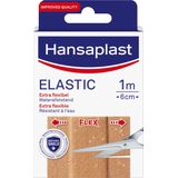 Hansaplast Elastic Pleisters - Wondpleisters - Wondverzorging - Waterafstotende Pleister - 1m x 6cm