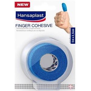 Hansaplast Health Plaster zelfklevend vingerverband blauw 5 m x 2,5 cm
