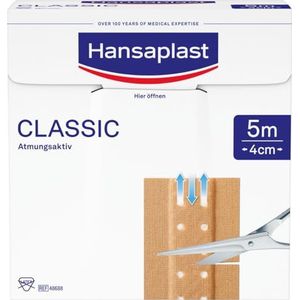 Hansaplast - Pleisterrol - Textiel - Wit - 4 cm x 5 meter