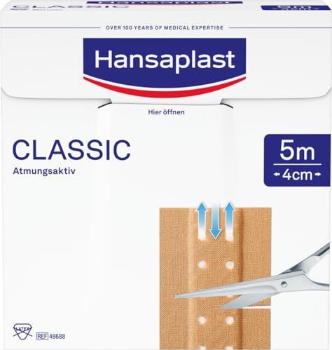 Hansaplast - Pleisterrol - Textiel - Wit - 4 cm x 5 meter