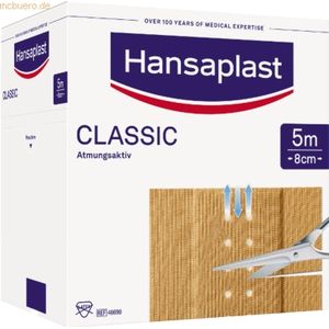Hansaplast - Classic - Pleister Rol - 5 m x 8 cm