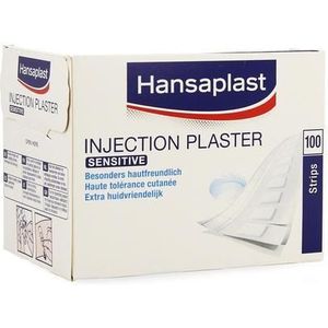 Hansaplast - Sensitive Injectiepleisters - 1,9 x 4 cm - 100 stuks