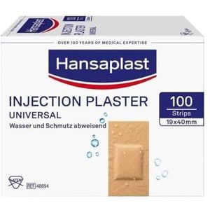 Hansaplast universele injectiepleisters - 4 cm x 1,9 cm - 100 stuks