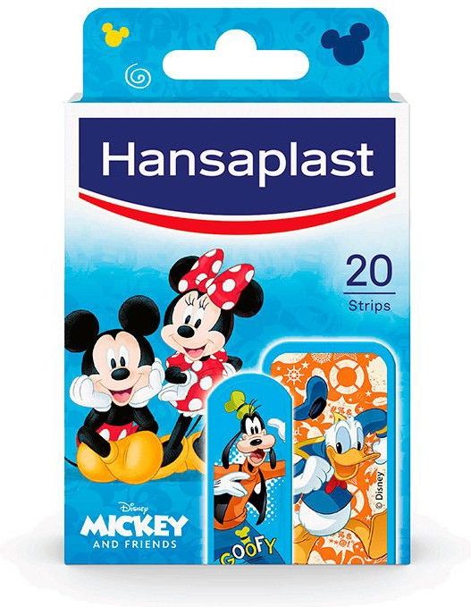Hansaplast - Mickey Mouse - Wondpleisters - 20 Stuks - Huidvriendelijk