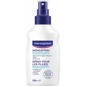 Hansaplast Wondspray - Wondreiniging - Wondontsmetting - 100ml